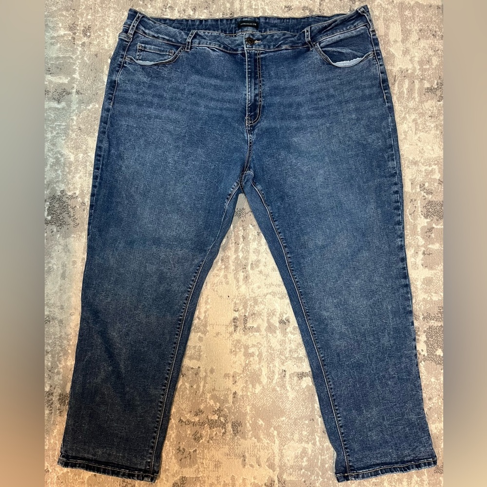 Warehouse One Blue Denim Women’s Jeans – Plus Size 24+ (Stretch)